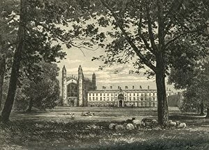 University Gallery: Kings College from The Backs, 1898. Creator: Unknown