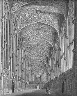 Charles Knight Co Collection: Kings College Chapel, 1845