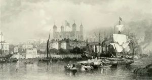 The Kings of England Often Passed the Night Before their Coronation in the Sovereign's... 1937. Creator: Thomas Abiel Prior. The Kings of England Often Passed the Night Before their Coronation in the Sovereign's... 1937