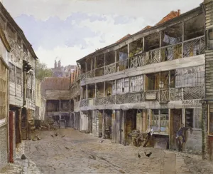 Kings Head Inn and Kings Head Inn Yard, Borough High Street, Southwark, London, 1879 Kings Head Inn and Kings Head Inn Yard, Borough High Street, Southwark, London, 1879