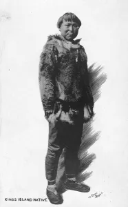 Inuit Prints: Kings Island native, between c1900 and c1930. Creator: Lomen Brothers