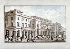 George Shepherd Prints: The Kings Theatre, Haymarket, Westminster, London, 1828. Artist: George Shepherd