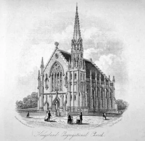 Hackney Collection: Kingsland Congregational Chapel, Kingsland Road, Hackney, London, 1853. Artist