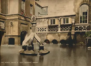 Photochrom Co Ltd Prints: The Kingss Bath & Hot Mineral Spring, Bath, Somerset, c 1925