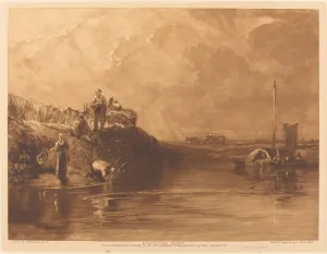 Houseboat Prints: Kingston Bank, No. 2, 1896. Creator: Frank Short
