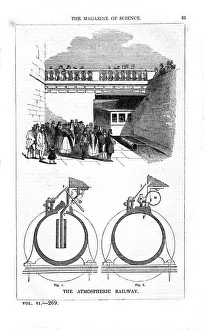 Invention Prints: Kingstown and Dalkey Atmospheric Railway, near Dublin, 1845