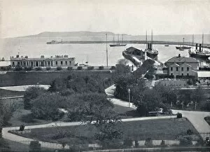 Round The Coast Collection: Kingstown - General View of the Harbour, 1895