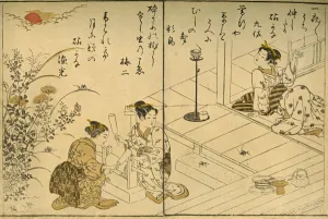 Dutton Gallery: The Kinuta, 1775, (1924). Creator: Kitao Shigemasa
