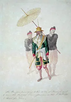 Burma Prints: The Kinwun Mingyi, (Burmese prime minister), c1826. Creator: Thomas Abercrombie Trant