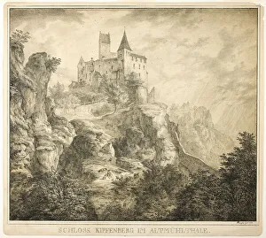 Kipfenberg Castle in the Valley of Altmühl, 1818. Creator: Domenico Quaglio II