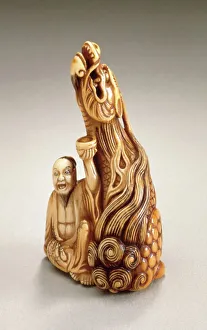 Immortal Prints: Kirin and Immortal, 18th century. Creator: Unknown