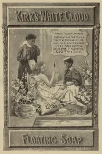Mixed Race Prints: Kirk's White Cloud floating soap, 1898-02. Creator: Unknown