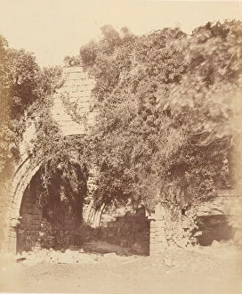 Kirkstall Abbey. Ruins on the South Side, 1850s. Creator: Joseph Cundall