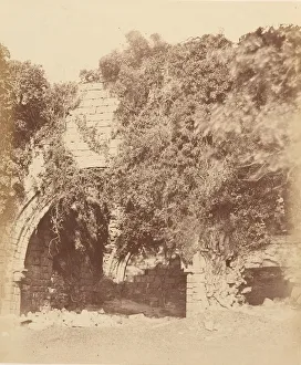 Cistercian Collection: Kirkstall Abbey. Ruins on the South Side, 1850s. Creator: Joseph Cundall
