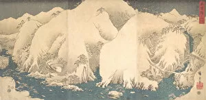 Gorge Gallery: The Kiso Mountains in Snow, dated 8th month of the Snak..., dated 8th month of the Snake year, 1857
