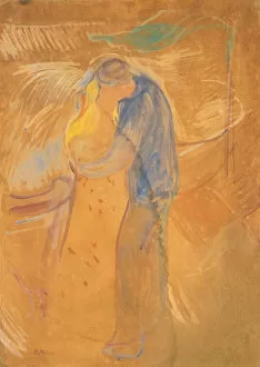 Luck Gallery: The Kiss, 1906-1907. Creator: Munch, Edvard (1863-1944)