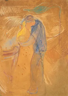 Loving Prints: The Kiss, 1906-1907. Creator: Munch, Edvard (1863-1944)