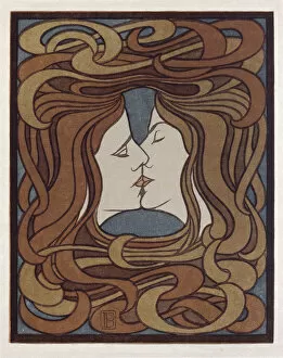 The Kiss. Artist: Behrens, Peter (1868-1940)