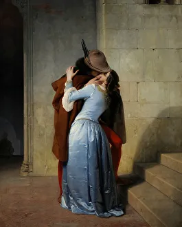 Loving Prints: The Kiss. Artist: Hayez, Francesco (1791-1882)