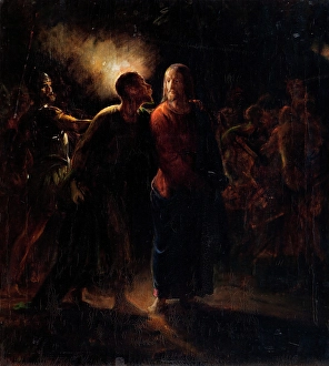 Torchlight Prints: Kiss of Judas, n.d. (after 1860). Creator: Wilhelm Marstrand