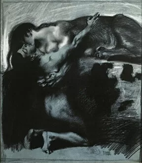 Images Dated 8th March 2011: Kiss of a Sphinx, between 1890 and 1914