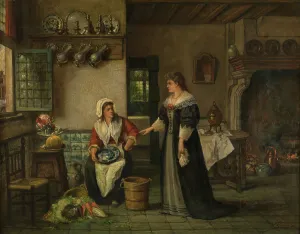 Maid Prints: Kitchen, 1883. Creator: Willem Linnig I