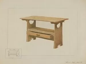 Kitchen Bench Table, c. 1936. Creator: Vincent P. Rosel