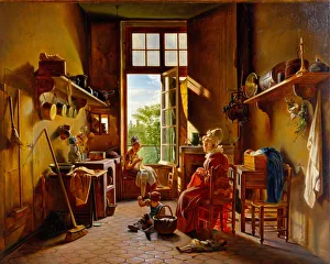 Kitchen Things Prints: Kitchen Interior. Artist: Drolling, Martin (1752-1817)