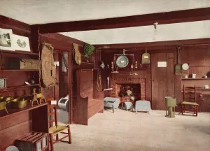 Photochrom Print Prints: Kitchen of the John Hancock House, Lexington, c1900. Creator: Unknown