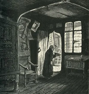 Robert Dudley Collection: The Kitchen, Leicesters Hospital, c1870