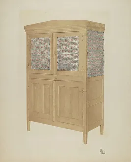 Storage Prints: Kitchen Safe, c. 1940. Creator: Peter C. Ustinoff
