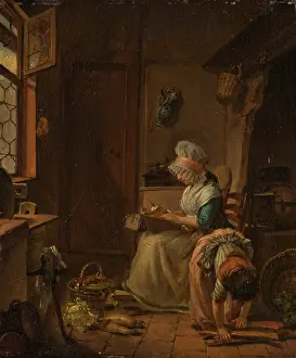 Bending Prints: Kitchen Scene, c1783-1803. Creator: Georg Karl Urlaub