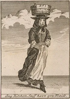 Grease Prints: Any Kitchen Stuff have you Maids, Cries of London, (c1688?)