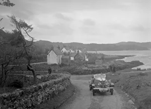 Kitty Brunell driving a MG 18 / 80 4-seater tourer, 1930s. Artist: Bill Brunell
