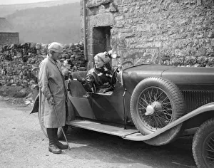 Kitty Prints: Kitty Brunell in a MG 18 / 80 open 4-seater, c1930(?). Artist: Bill Brunell