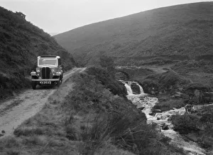 Kitty Brunell road testing a Standard Little Twelve saloon, c1932. Artist: Bill Brunell