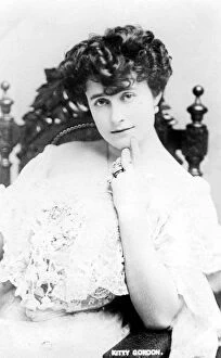 Kitty Gordon (1878-1974), English actress, early 20th century