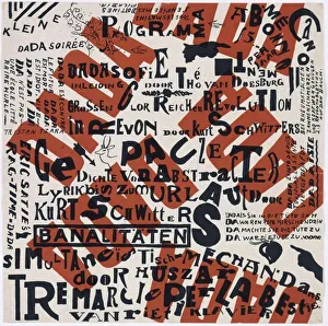 Dada Prints: Kleine Dada Soiree, 1922. Artist: Doesburg, Theo van (1883-1931)