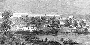 Settlement Prints: Klipdrift, at the Diamond Diggings, South Africa, 1872. Creator: Unknown