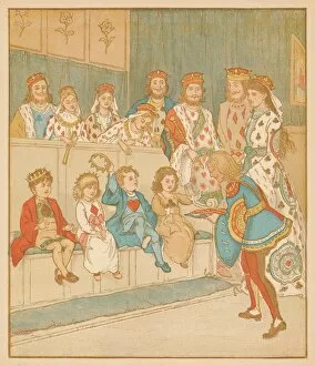 Book Illustration Gallery: The Knave of Hearts, Brought back those Tarts, 1880. Creator: Randolph Caldecott