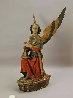 Gilding Prints: Kneeling Angel, late 15th century. Creator: Unknown