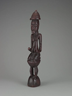 West African Prints: Kneeling female figure, 14th-16th centuries. Creator: Unknown