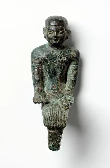 7th Century Bc Prints: Kneeling Figure of the Priest Pa-Di-Bastet, Late Period (711-332 BCE). Creator: Unknown