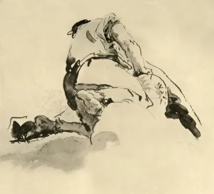 Kneeling Figure seen from behind, mid 18th century, (1928). Artist: Giovanni Battista Tiepolo