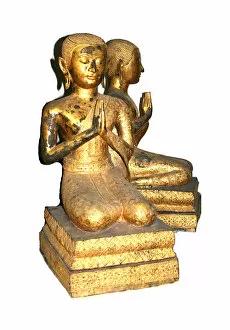 Burmese Collection: Kneeling Monk, 19th century. Creator: Unknown