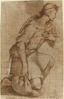 Kneeling Shepherd. Creator: Jacopo Ligozzi