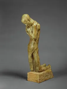 Plaster Prints: Kneeling Youth, 1898 version. Creator: George Minne