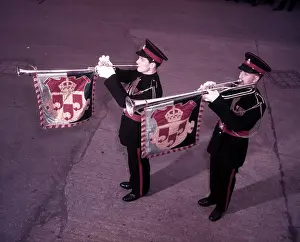 Trumpet Players Prints: Kneller Hall trumpeters, London, c1953. Creator: Arthur Charles Kirby Ware