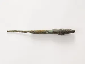 Knife blade and ornamented handle, Goryeo period, 12th-13th century. Creator: Unknown Knife blade and ornamented handle, Goryeo period, 12th-13th century. Creator: Unknown