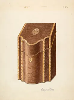 Eugene Croe Gallery: Knife Box, c. 1937. Creator: Eugene Croe